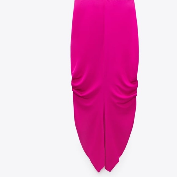 NWT ZARA 2pcs ASYMMETRIC TOP AND DRAPED SIDE SKIRT IN SIZE S - Picture 7 of 8